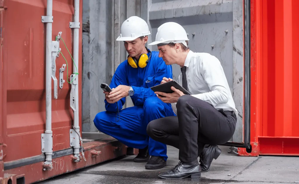 Inspection technique d’un container maritime avant transformation industrielle