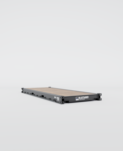 Conteneur maritime 20FT Platform en vue à 60 degrés