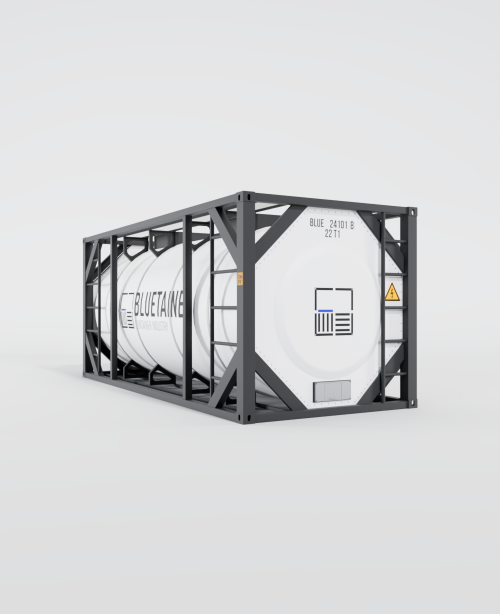 Conteneur maritime 20FT Tank en vue à 60 degrés