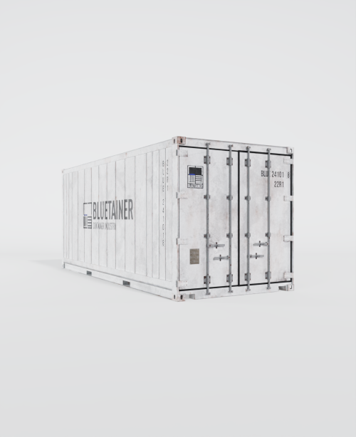 Conteneur maritime 20FT Reefer d’occasion en vue à 60 degrés